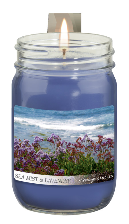 Seamist & Lavender Heritage Candle, item 457